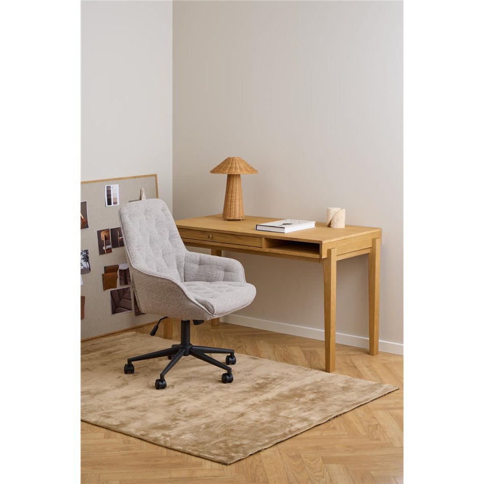 Office chair Ariko, beige, H106x60x67.5cm, seat height 47-57cm