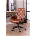 Office chair Ariko, brown, H106x60x67.5cm, seat height 47-57cm
