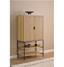 Cabinet Aipur, natural color, H140x80x40cm