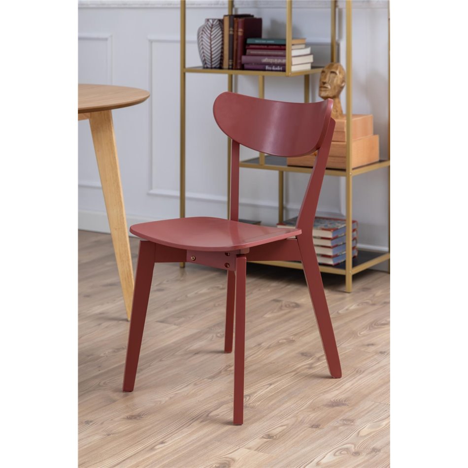 Обеденный стул Aroxby, комплект из 2шт., красный, H79.5x45x55см, высота сиденья 42.5см