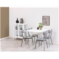 Dining chair Aroxby, set of 2 pcs, grey, H79.5x45x55cm, seat height 42.5cm