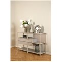 Bookcase Seaford, light grey/beige, H78x114x35cm 