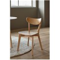 Dining chair Aroxby, set of 2 pcs, natural color, H79.5x45x55cm, seat height 42.5cm
