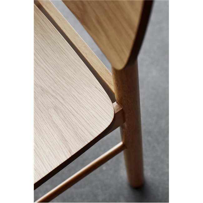 Bar chair Arlov, set of 2 pcs, natural color, H105x43.5x46.5cm, seat height 74cm