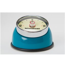 Kitchen timer Retro with magnet, blue, D8xH5.5cm