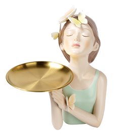Декоративная фигурка Butterfly girl c подставкой, H27.5x20x13.7cm