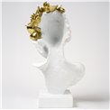 Декоративная фигурка Otilia, белый/золотой цвет, H31x18.5x16.5cm