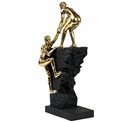 Декоративная фигурка Tree rock-climber, черный/золотой цвет, H37x16x13cm