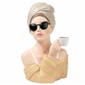 Deco figurine Mery with coffee, H29x20x18.5cm