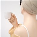 Deco figurine Mery with coffee, H29x20x18.5cm