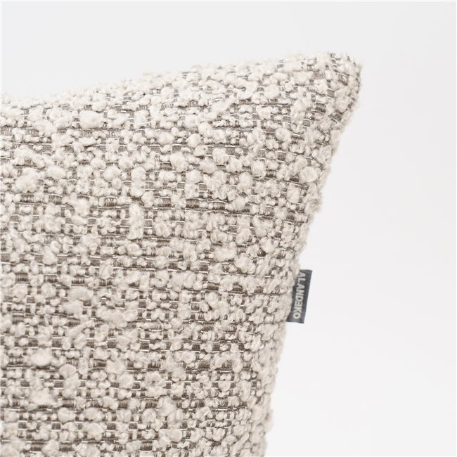 Decorative pillowcase Perugia, taupe, 45x45cm