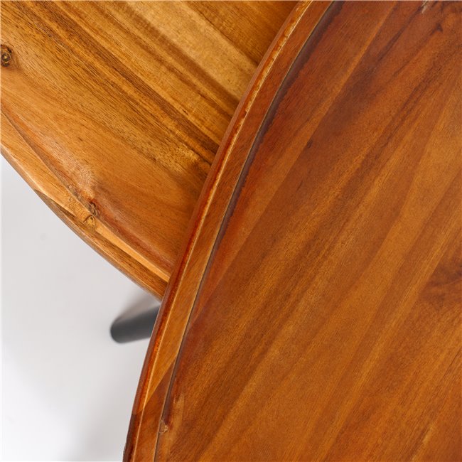 Приставной стол комплект Gigogne, акация/сосна дерево, H40x60x39cm, H31x50x34.5cm