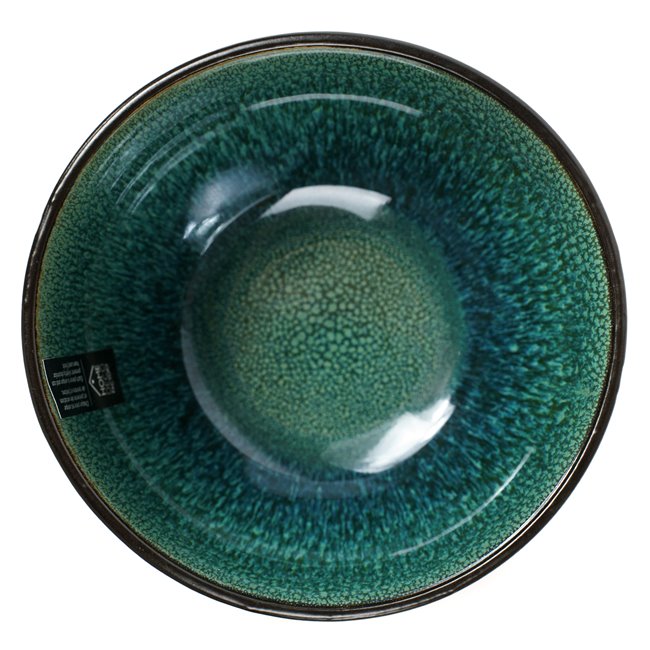 Миска Elia, черный/бирюзовый, керамика, D13.8cm, H7.4cm