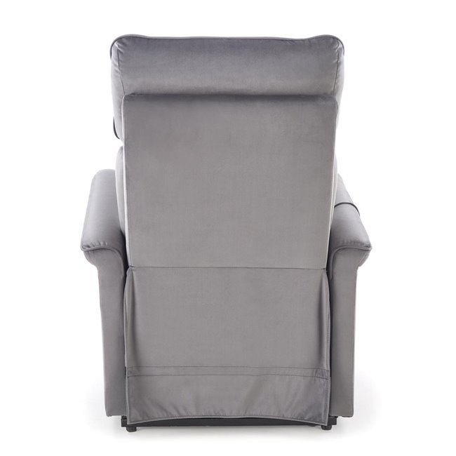 Electric recliner with massage function Hemiro, grey, H108-90x80x90-160cm, seat height 51-52cm