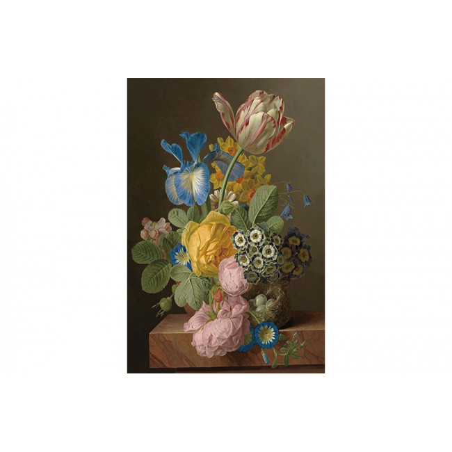 Стеклянная картина Romantic flowers, 100x150cм