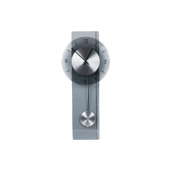 Настенные часы Eleanor, стекло/металл, серый цвет, 70x30см 