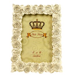 Фоторамка Roses, кремового/золотой цвет, 10x15cm
