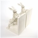 Bookend Rabbit Bookend, white, set, H22x32x11cm