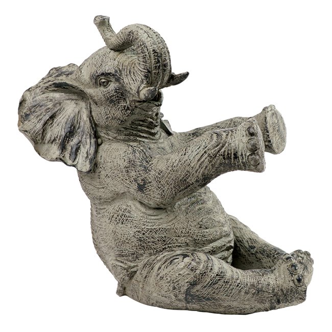Bottle holder Elephant, grey, H24.5x16.8x23.2cm