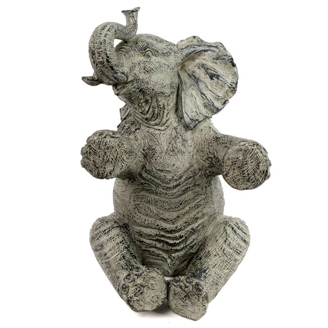 Bottle holder Elephant, grey, H24.5x16.8x23.2cm
