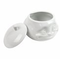 Sugar bowl Sweet in white, porcelain, 400ml, H10cm, D11cm
