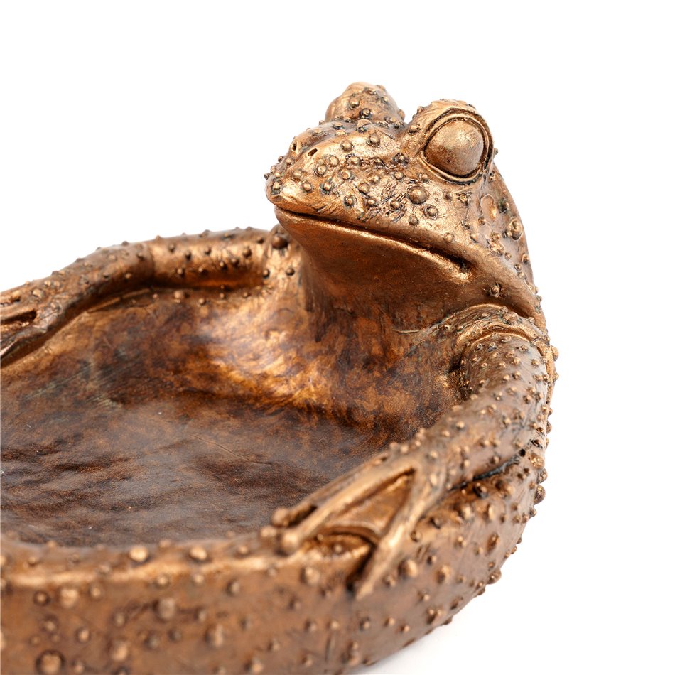 Декоративная посуда Frog, бронзового цвета, H10.5x20x16cm
