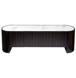 ТВ-столик Romanna TV, 12mm спеченный камень/дубовый шпон, H55x180x42cm