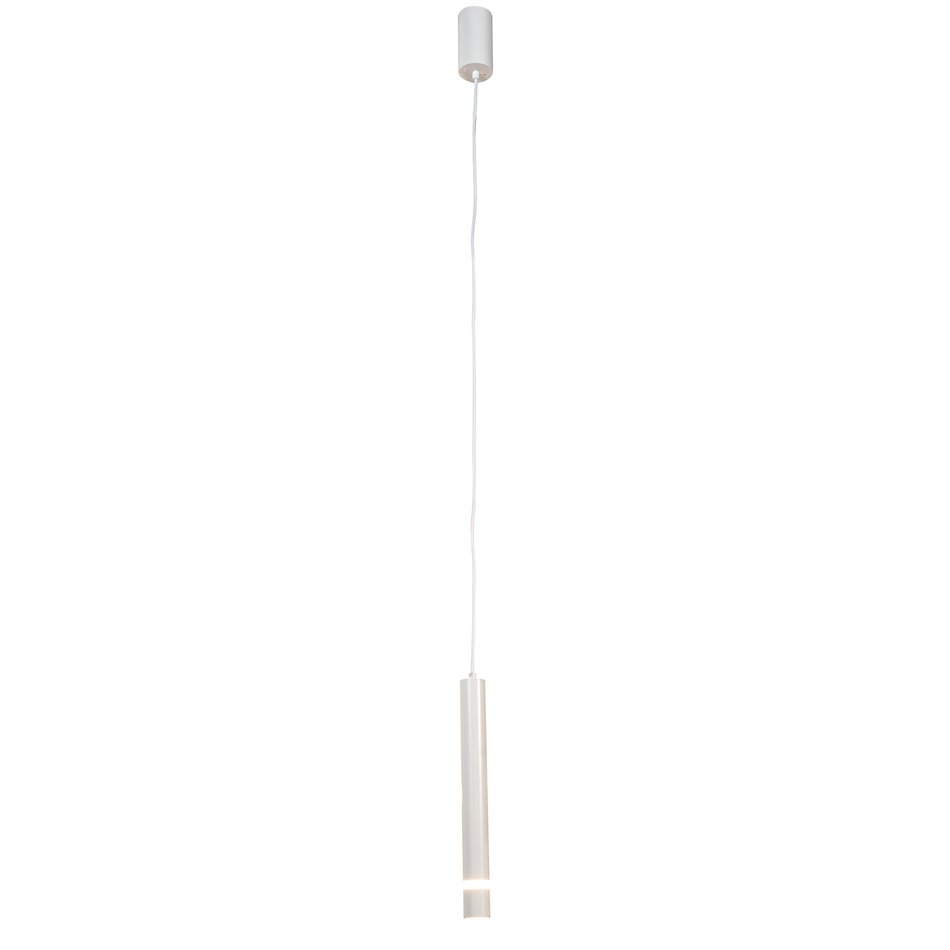 Pendant lamp Itakka White, 85-265V, Bridgelux, H45-200cm, D4cm, LED 10W, 3000K
