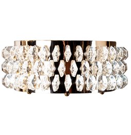 Настенный светильник Kending, прозрачный/золотой цвет, H15.6x23.4x16cm, LED 12W, 3000K-4000K-6000K