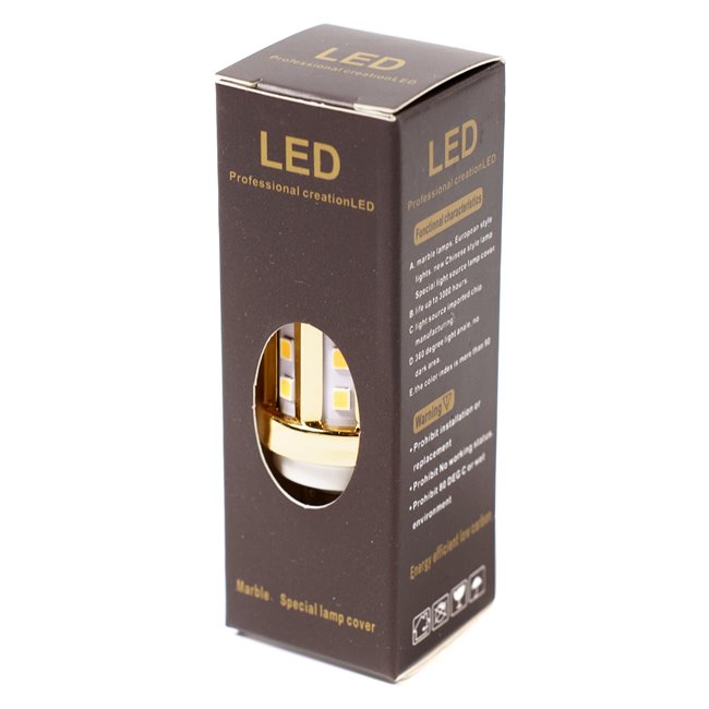LED Bulb warm white, E14 9W, 1166lm, 3000K, H8x3x3cm