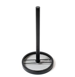 Kitchen towel holder MAYAJ, black, metal, H33cm, D16cm