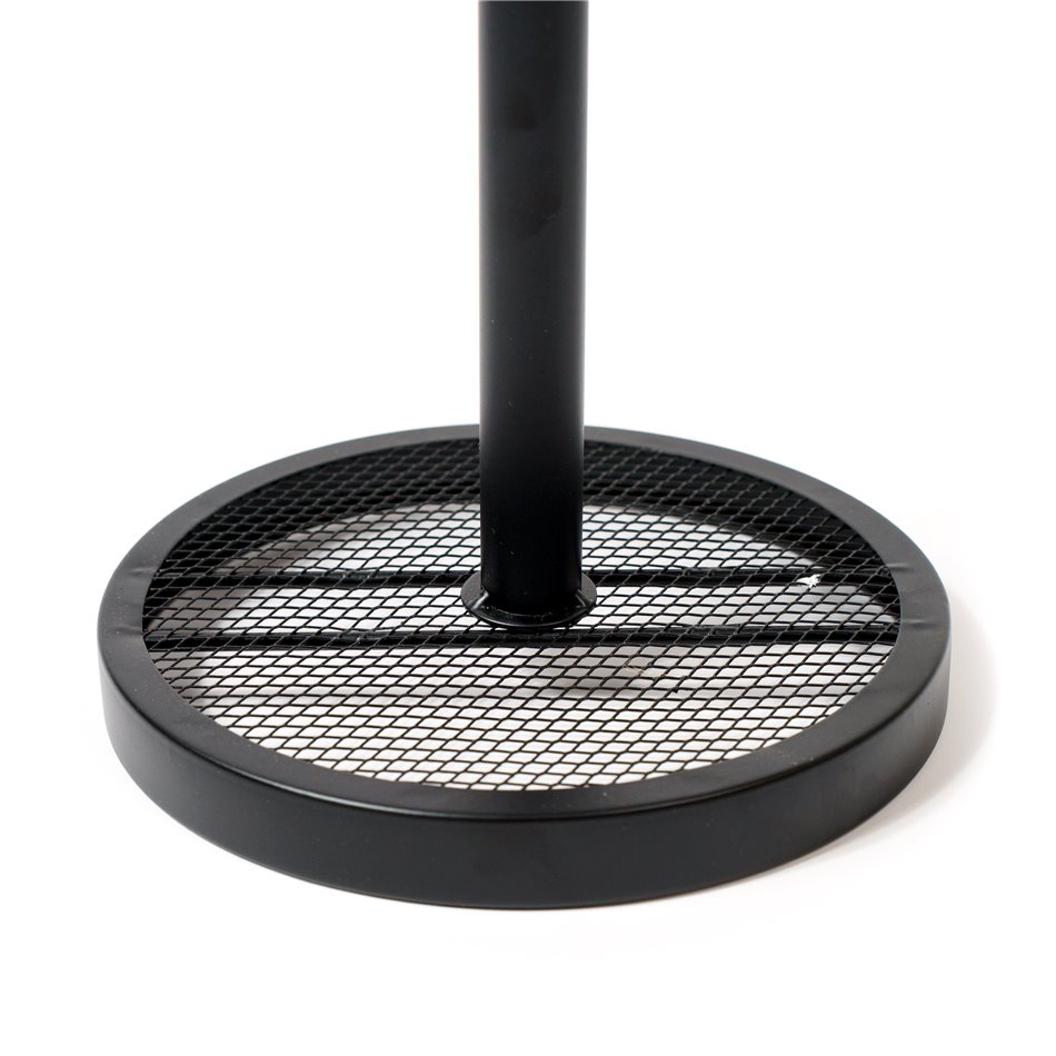 Kitchen towel holder MAYAJ, black, metal, H33cm, D16cm