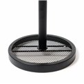 Kitchen towel holder MAYAJ, black, metal, H33cm, D16cm