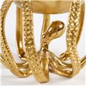 Decorative tray Octopus, gold color, H13.5x14x14cm