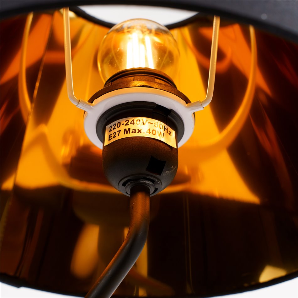 Настольная лампа Angel gold, черный/золотой цвет, H44.5cm, D25cm, E27 40W(MAX)