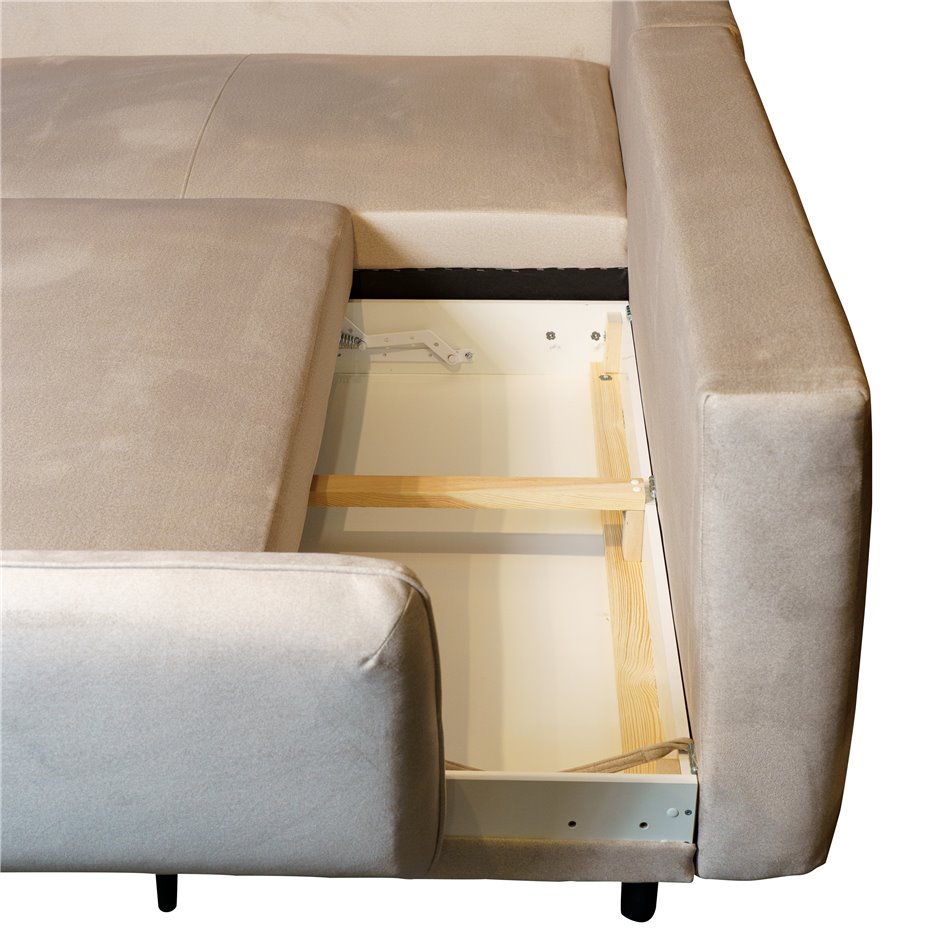 Угловой диван Wesolano, левая сторона, раскладной, Elem17, H83x260x167cm, высота сиденья 43см