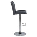 Bar stool Asylva, d.grey, H115x41.5x52cm, seat height 62-83cm