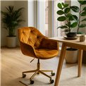 Office chair Slorino 15, golden color, H77-88x58x63cm, seat height 44-54cm