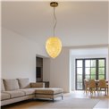 Pendant lamp Kalgy, gold/champagne color, H45-180cm, D30cm, E14x6 40W(MAX)