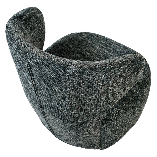 Armchair Daras, swivel, colorful 10, H76x76x73cm, seat 43cm