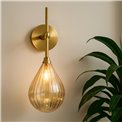 Wall lamp Rosera Cognac, brass, H28x20x13.5cm, G9x1 35W(MAX)