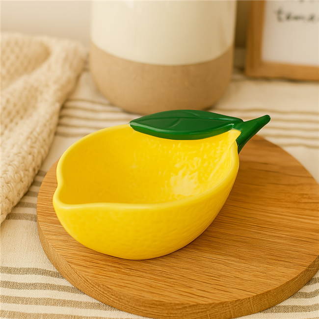 Bowl Lemon, ceramic, 15,4x9,5cm, H5,3cm