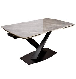 Izvelkams pusdienu galds Vogue, 12mm keramikas virsma, 140-210x90cm H76cm