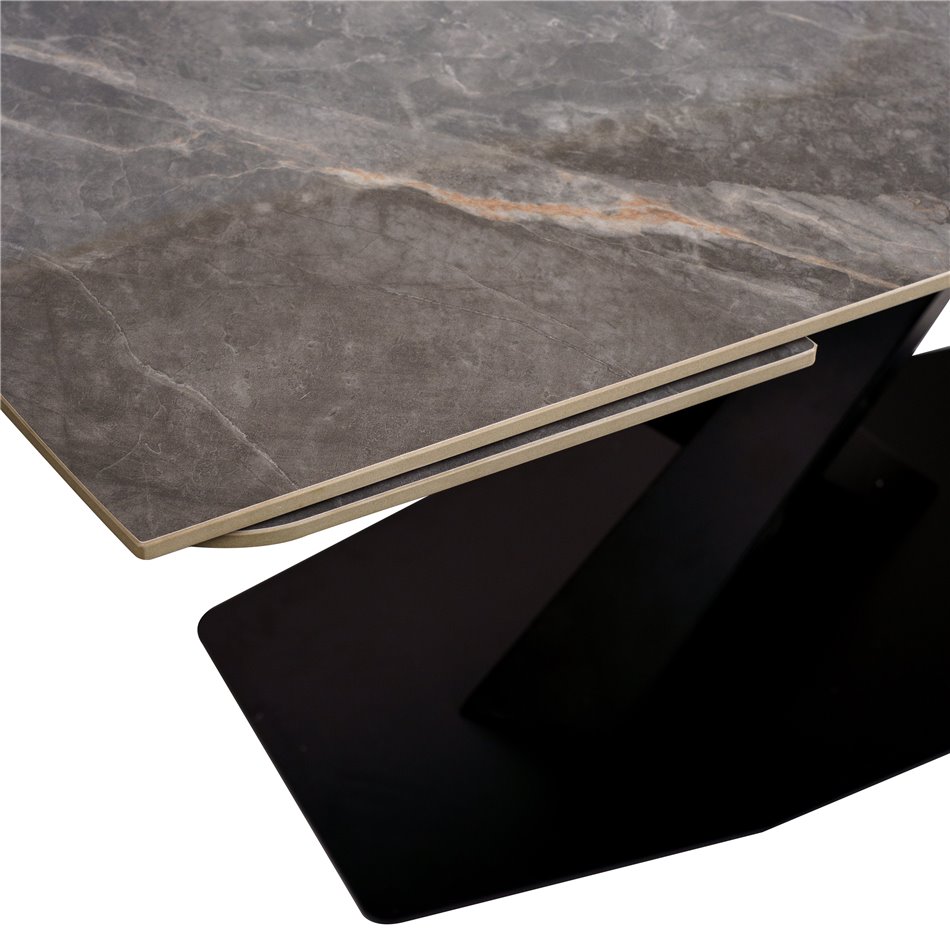 Extendable dining table Vogue, 12mm ceramic top, 140-210x90cm H76cm