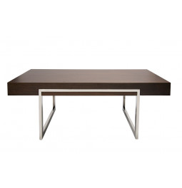 Coffee table Eisdorf, walnut wood veneer, 120x60x45cm