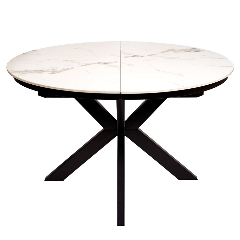 Extendable dining table Beltimoro,12mm ceramic top, 120-160x80cm H77cm