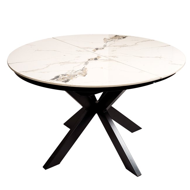Extendable dining table Beltimoro,12mm ceramic top, 120-160x80cm H77cm
