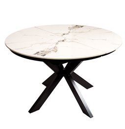 Extendable dining table Beltimoro,12mm ceramic top, 120-160x80cm H77cm