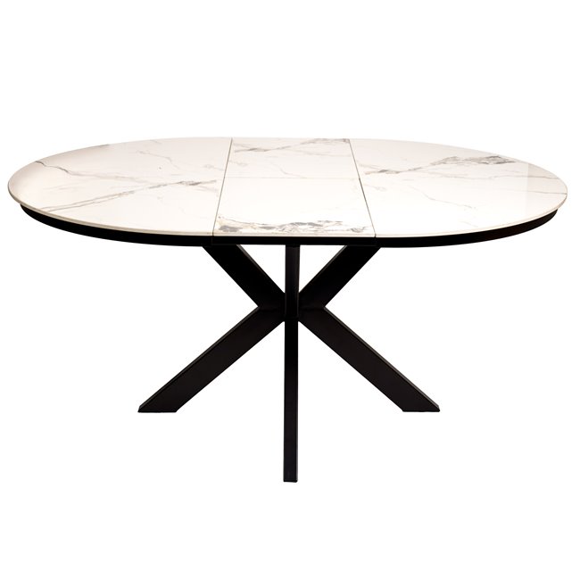 Extendable dining table Beltimoro,12mm ceramic top, 120-160x80cm H77cm