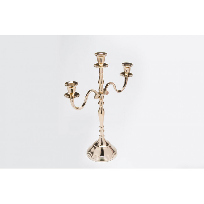 Candle holder Verena, champagne gold colour, 40x30cm
